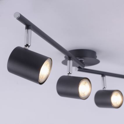 Leuchten Direkt 11944-13 - Foco LED TARIK 4xGU10/5W/230V antracite