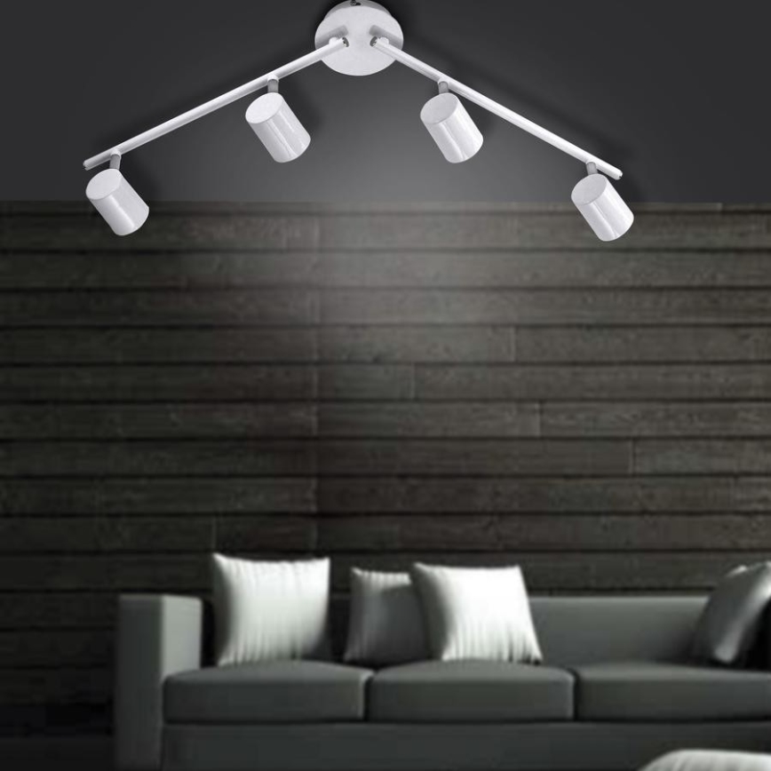 Leuchten Direkt 11944-16 - Foco LED TARIK 4xGU10/5W/230V branco