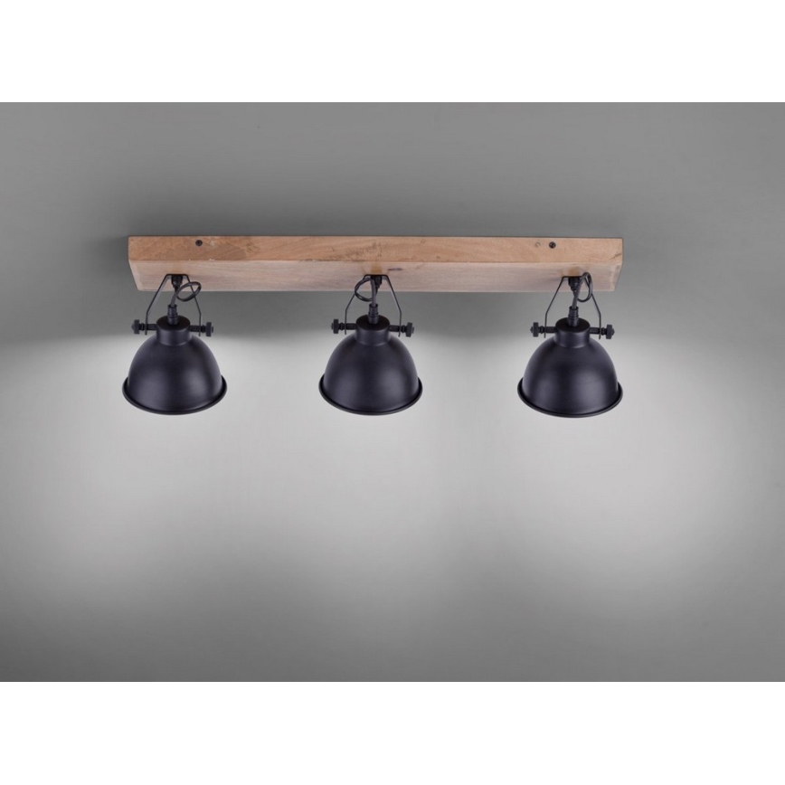 Leuchten Direkt 11983-18 - Foco SAMIA 3xE14/40W/230V preto antigo