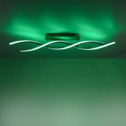 Leuchten Direkt 11993-55 - Candelabro montado à superfície LED RGB com regulação SWING 2xLED/8,5W/230V 2700-5000K + controlo remoto