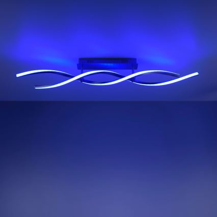 Leuchten Direkt 11993-55 - Candelabro montado à superfície LED RGB com regulação SWING 2xLED/8,5W/230V 2700-5000K + controlo remoto