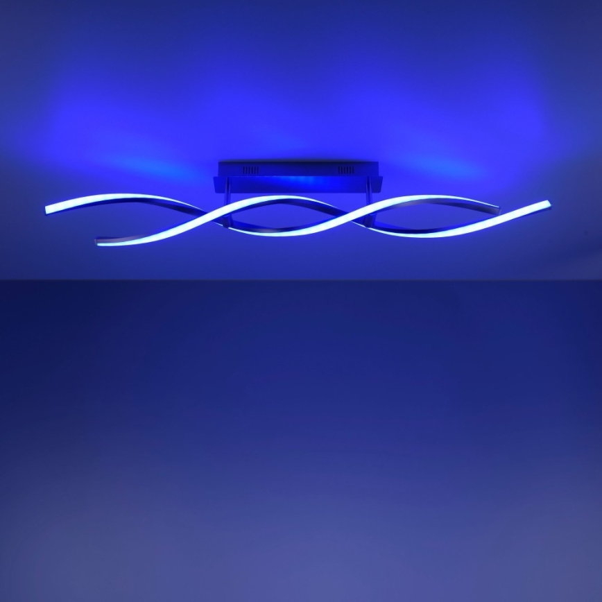 Leuchten Direkt 11993-55 - Candelabro montado à superfície LED RGB com regulação SWING 2xLED/8,5W/230V 2700-5000K + controlo remoto