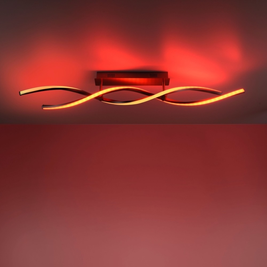 Leuchten Direkt 11993-55 - Candelabro montado à superfície LED RGB com regulação SWING 2xLED/8,5W/230V 2700-5000K + controlo remoto