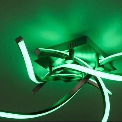 Leuchten Direkt 11995-55 - Candelabro montado à superfície LED RGB com regulação SWING LED/24,4W/230V 2700-5000K + controlo remoto