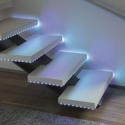 Leuchten Direkt 1210-70-BH- Tira LED RGB com regulação TEANIA 3m 16,2W/12/230V + controlo remoto