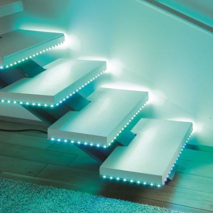 Leuchten Direkt 1210-70-BH- Tira LED RGB com regulação TEANIA 3m 16,2W/12/230V + controlo remoto