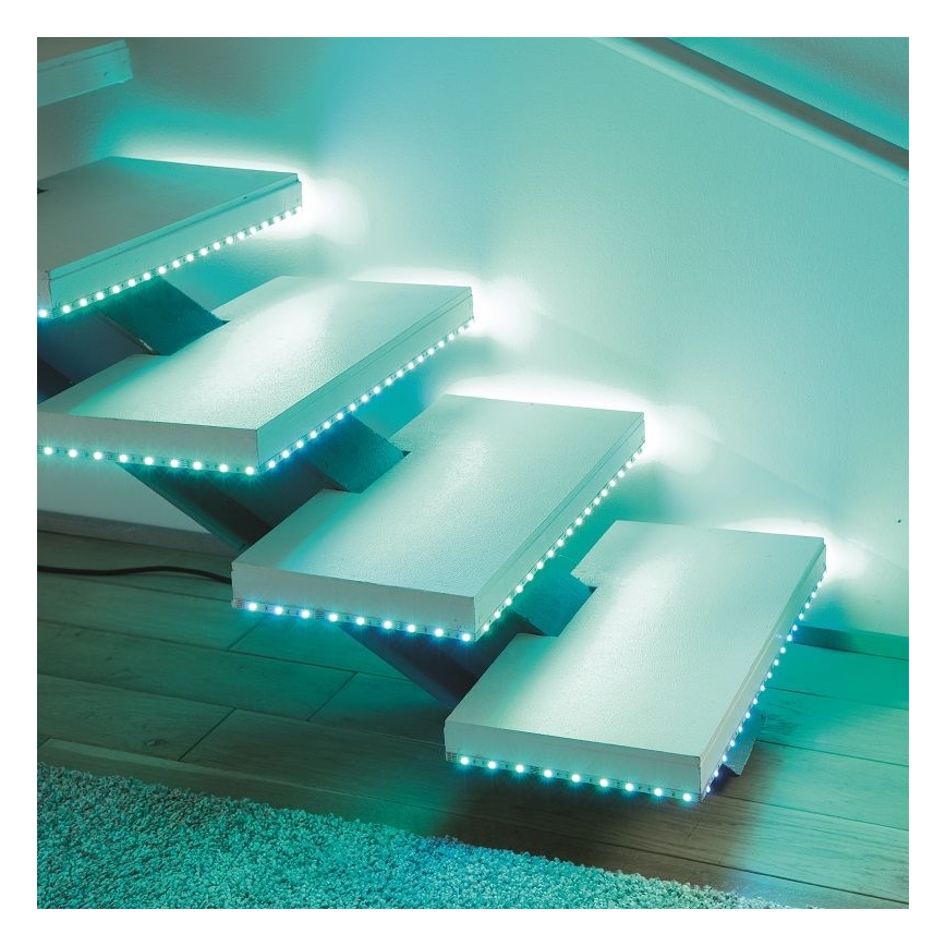 Leuchten Direkt 1210-70-BH- Tira LED RGB com regulação TEANIA 3m 16,2W/12/230V + controlo remoto