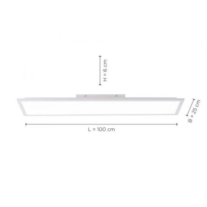 Leuchten Direkt 12204-16 - Iluminação de teto LED FLAT LED/24W/230V