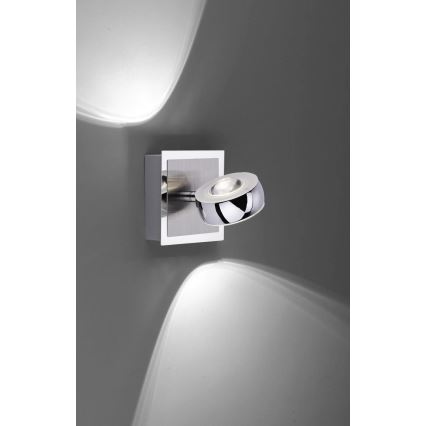 Leuchten Direkt 12471-55 - Iluminação de parede LED RGBW com regulação OPTI LED/6W/230V 2700-5000K + controlo remoto