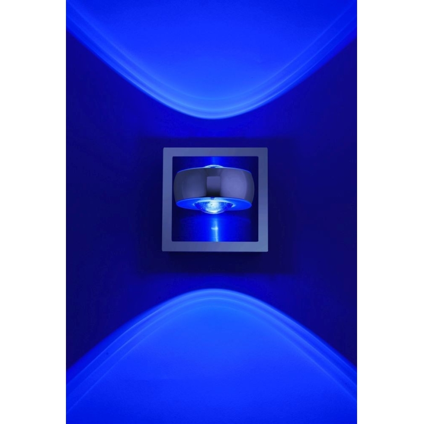 Leuchten Direkt 12471-55 - Iluminação de parede LED RGBW com regulação OPTI LED/6W/230V 2700-5000K + controlo remoto