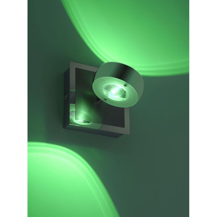Leuchten Direkt 12471-55 - Iluminação de parede LED RGBW com regulação OPTI LED/6W/230V 2700-5000K + controlo remoto