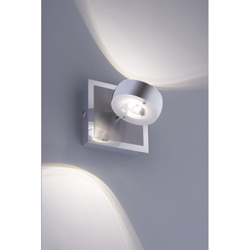 Leuchten Direkt 12471-55 - Iluminação de parede LED RGBW com regulação OPTI LED/6W/230V 2700-5000K + controlo remoto