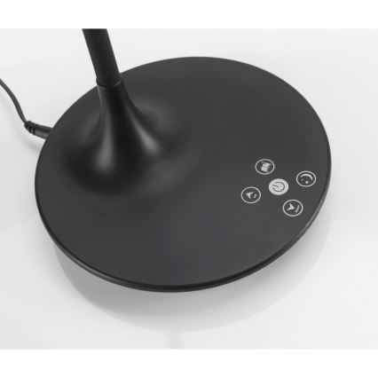 Leuchten Direkt 13061-18 - Candeeiro de mesa táctil LED com regulação RAFAEL LED/5W/230V 2700-6000K preto