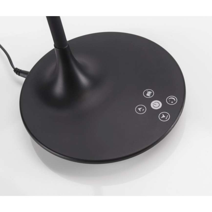 Leuchten Direkt 13061-18 - Candeeiro de mesa táctil LED com regulação RAFAEL LED/5W/230V 2700-6000K preto
