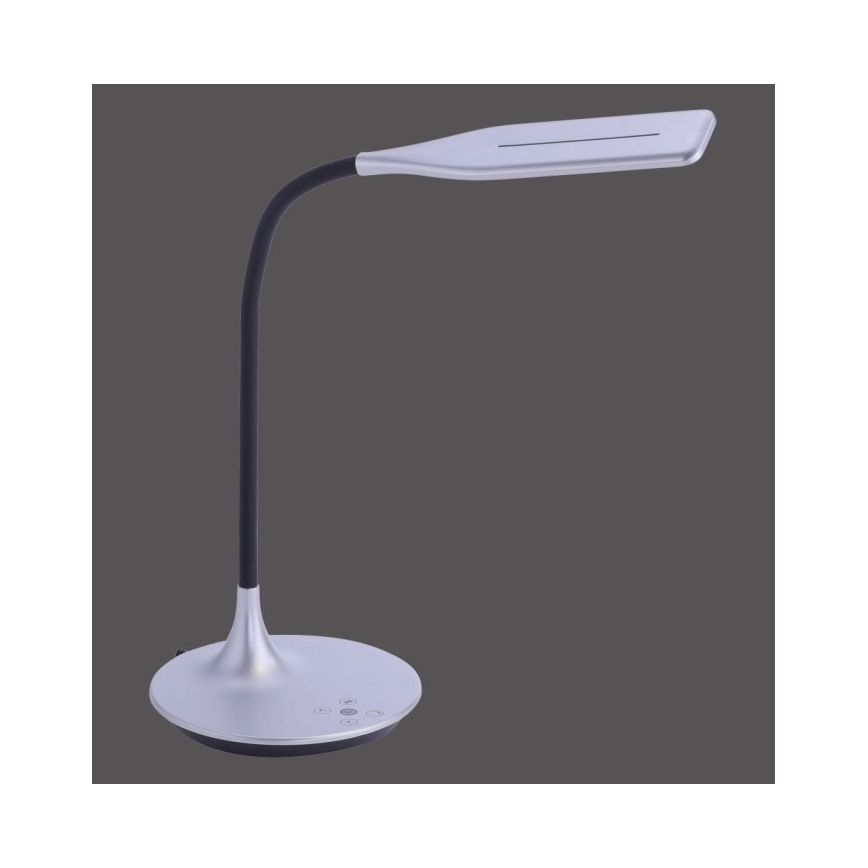 Leuchten Direkt 13061-21 - Candeeiro de mesa táctil LED com regulação RAFAEL LED/5W/230V 2700-6000K prateado