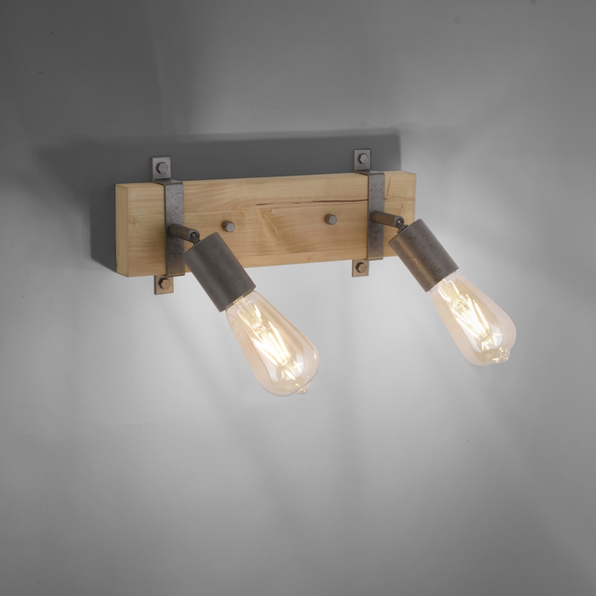 Leuchten Direkt 13472-79 - Foco de parede SLAT 2xE27/40W/230V
