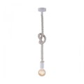 Leuchten Direkt 13572-16 - Candelabro suspenso DIY 1xE27/10W/230V branco