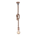 Leuchten Direkt 13572-79 - Candelabro suspenso DIY 1xE27/10W/230V castanho