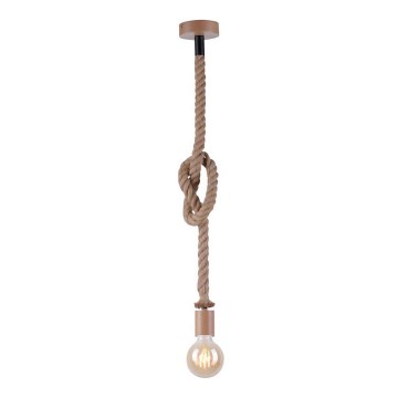 Leuchten Direkt 13572-79 - Candelabro suspenso DIY 1xE27/10W/230V castanho