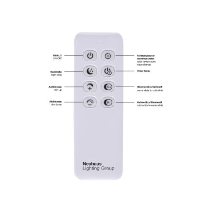 Leuchten Direkt 14017-55 - Iluminação de teto LED com regulação IVEN 2xLED/20W/230V + CR