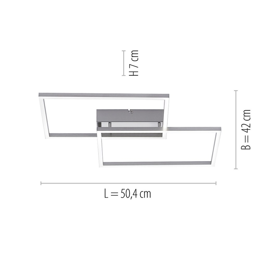 Leuchten Direkt 14018-55 - Candelabro fixo LED com regulação IVEN 2xLED/15W/230V