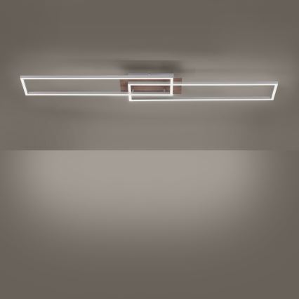 Leuchten Direkt 14019-78 - Candeeiro de teto LED IVEN 2xLED/20W/230V + comando
