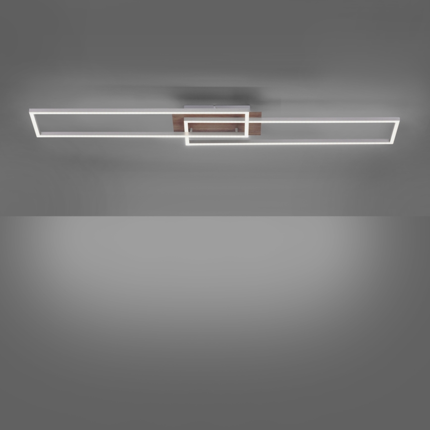 Leuchten Direkt 14019-78 - Candeeiro de teto LED IVEN 2xLED/20W/230V + comando