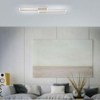 Leuchten Direkt 14023-55 - Candelabro montado à superfície LED com regulação IVEN 2xLED/15,1W/230V
