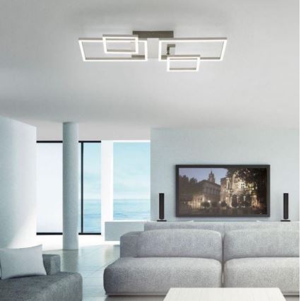 Leuchten Direkt 14030-55 - Candelabro montado à superfície IVEN 2xLED/12W/230V + 2xLED/5,5W