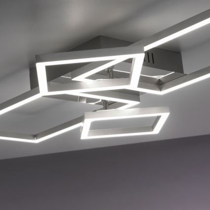 Leuchten Direkt 14030-55 - Candelabro montado à superfície IVEN 2xLED/12W/230V + 2xLED/5,5W