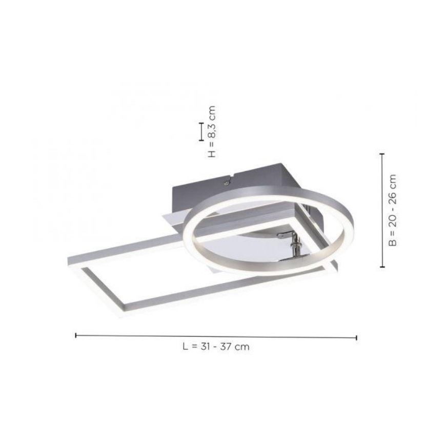 Leuchten Direkt 14031-55 - Iluminação de teto LED IVEN LED/18W/230V