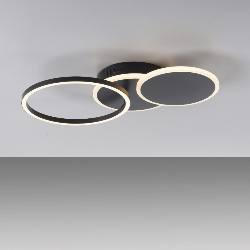 Leuchten Direkt 14116-18 - Iluminação de teto LED SEVENT LED/25,5W/230V preto