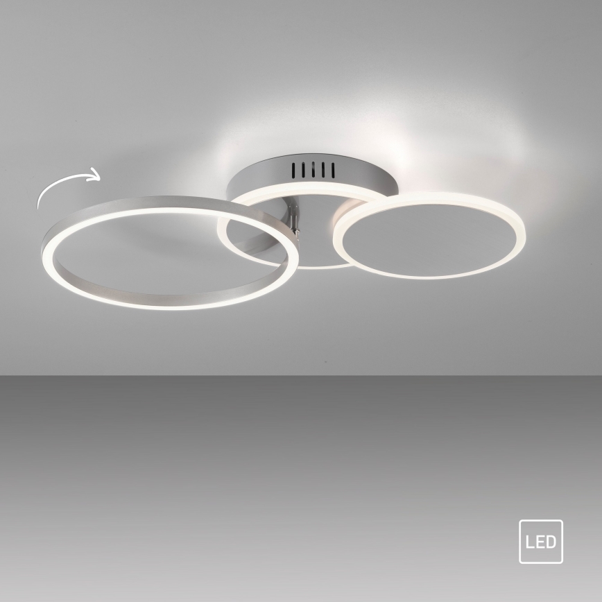 Leuchten Direkt 14116-55 - Iluminação de teto LED SEVENT LED/25,5W/230V cromado mate