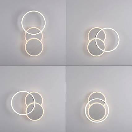 Leuchten Direkt 14116-55 - Iluminação de teto LED SEVENT LED/25,5W/230V cromado mate