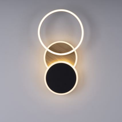 Leuchten Direkt 14116-78 - Iluminação de teto LED SEVENT LED/25,5W/230V preto/castanho