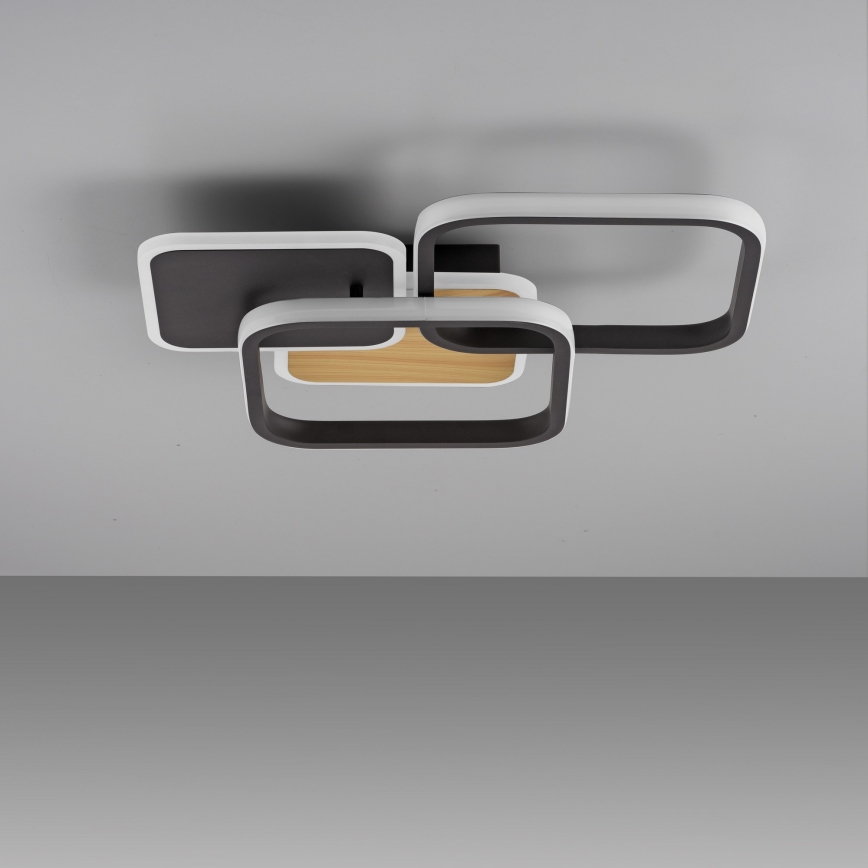 Leuchten Direkt 14117-78 - Iluminação de teto LED SEVENT LED/36W/230V preto/castanho