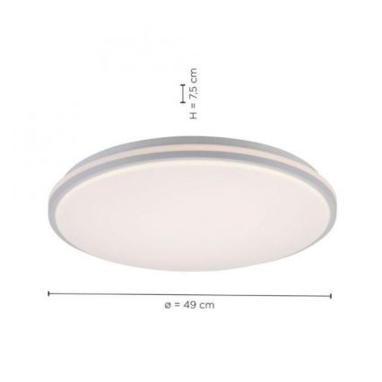 Leuchten Direkt 14209-16 - Iluminação de teto LED com regulação COLIN LED/32,4W/230V