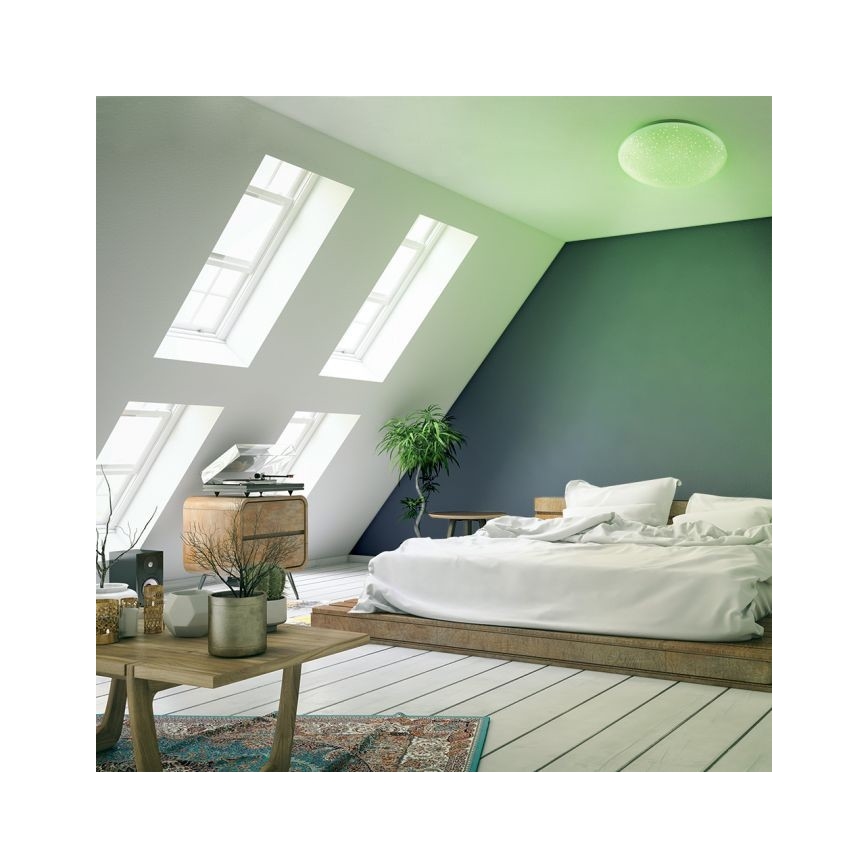 Leuchten Direkt 14241-16 - Iluminação de teto LED RGB com regulação SKYLER LED/5,6W/230V