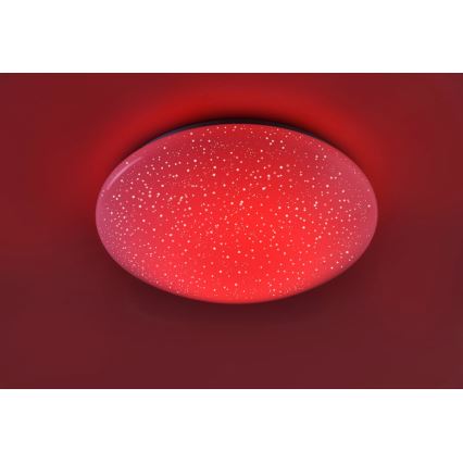 Leuchten Direkt 14242-16 - Iluminação de teto LED RGB com regulação SKYLER LED/18W/230V + controlo remoto