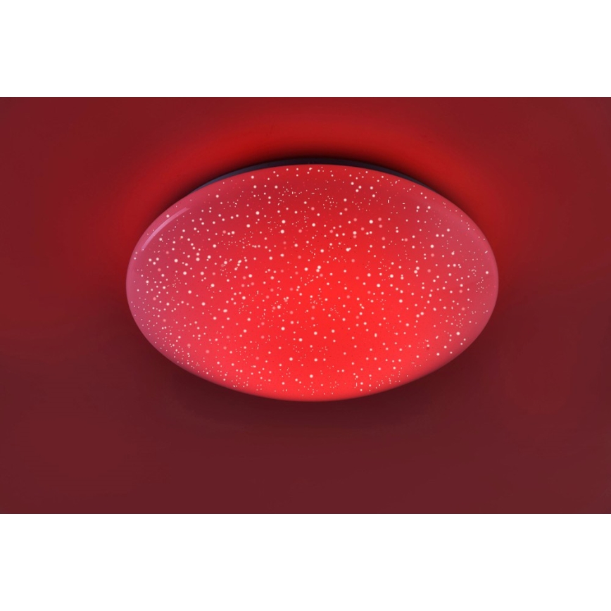 Leuchten Direkt 14242-16 - Iluminação de teto LED RGB com regulação SKYLER LED/18W/230V + controlo remoto