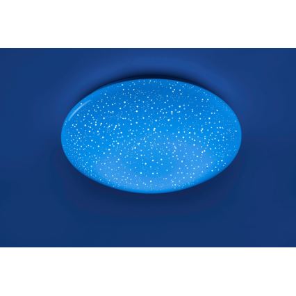 Leuchten Direkt 14242-16 - Iluminação de teto LED RGB com regulação SKYLER LED/18W/230V + controlo remoto