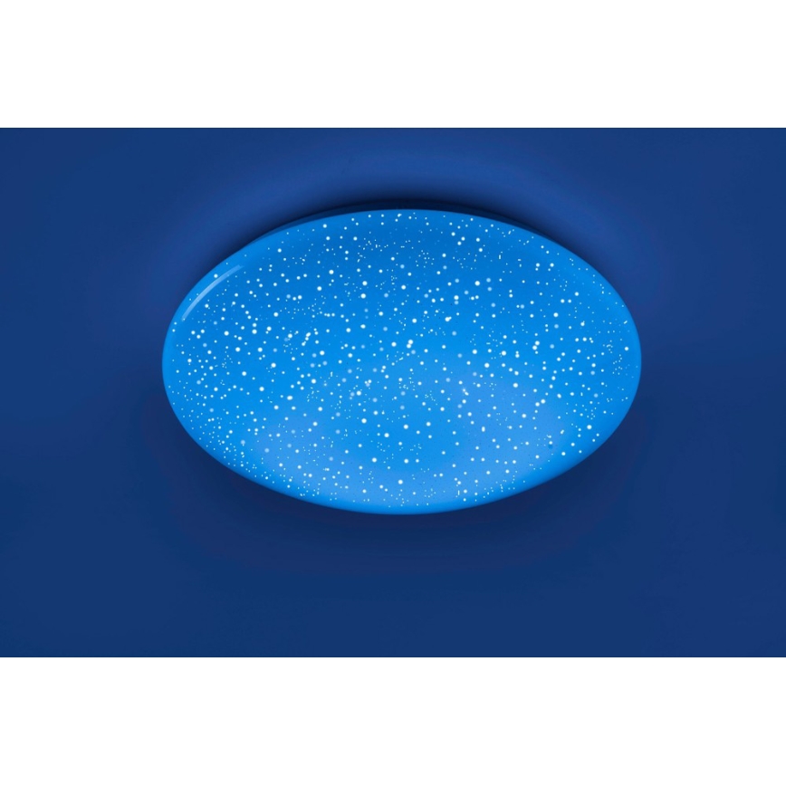 Leuchten Direkt 14242-16 - Iluminação de teto LED RGB com regulação SKYLER LED/18W/230V + controlo remoto