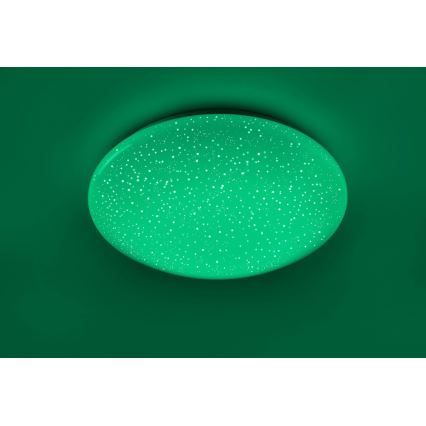 Leuchten Direkt 14242-16 - Iluminação de teto LED RGB com regulação SKYLER LED/18W/230V + controlo remoto