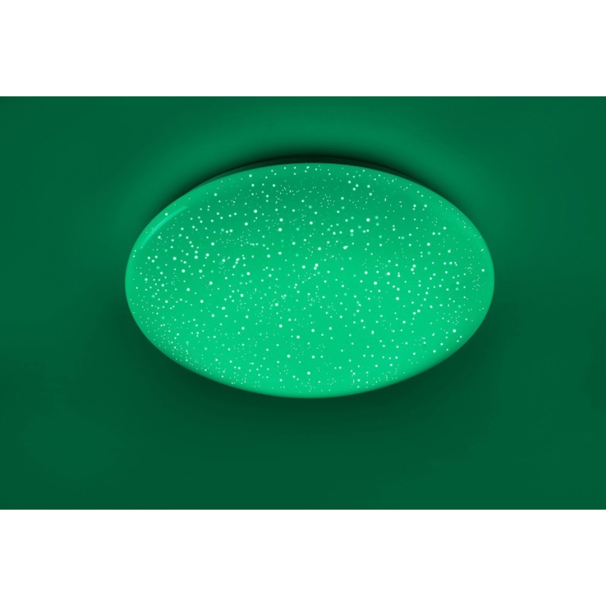 Leuchten Direkt 14242-16 - Iluminação de teto LED RGB com regulação SKYLER LED/18W/230V + controlo remoto