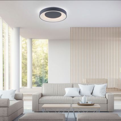 Leuchten Direkt 14346-18 - Iluminação de teto LED RGB com regulação ANIKA LED/26,5W/230V Tuya 2700-5000K + controlo remoto