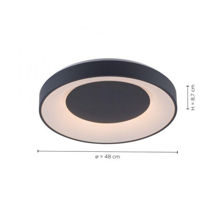 Leuchten Direkt 14346-18 - Iluminação de teto LED RGB com regulação ANIKA LED/26,5W/230V Tuya 2700-5000K + controlo remoto