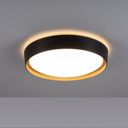 Leuchten Direkt 1434718- Iluminação de teto LED com regulação EMILIA 28,8W/230V preta