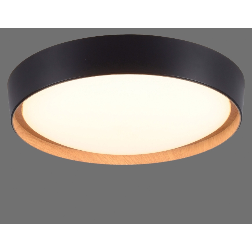 Leuchten Direkt 1434718- Iluminação de teto LED com regulação EMILIA 28,8W/230V preta
