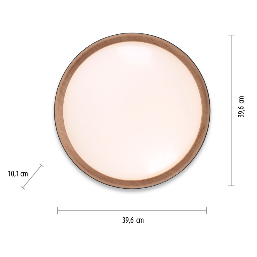 Leuchten Direkt 1434718- Iluminação de teto LED com regulação EMILIA 28,8W/230V preta