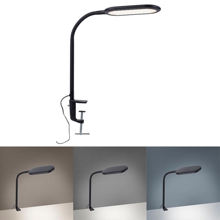 Leuchten Direkt 14404-18- Candeeiro de mesa LED com regulação e um clip KELLY LED/7W/230V